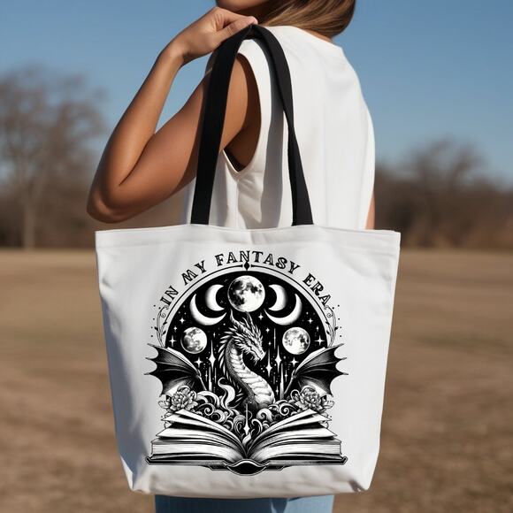 In My Fantasy Era Large Tote Bag for Readers, Book Lovers - Picture 2 of 3